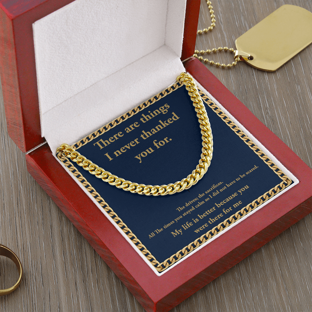 Personalization Message Card Cuban Link Chain