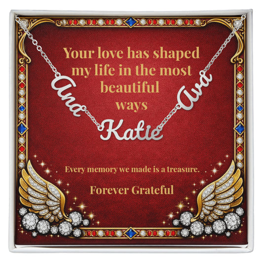 Custom Multiple Name Necklace