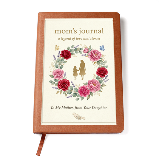 Graphic Journal Gift for Mom from Daughter - Personalized Keepsake