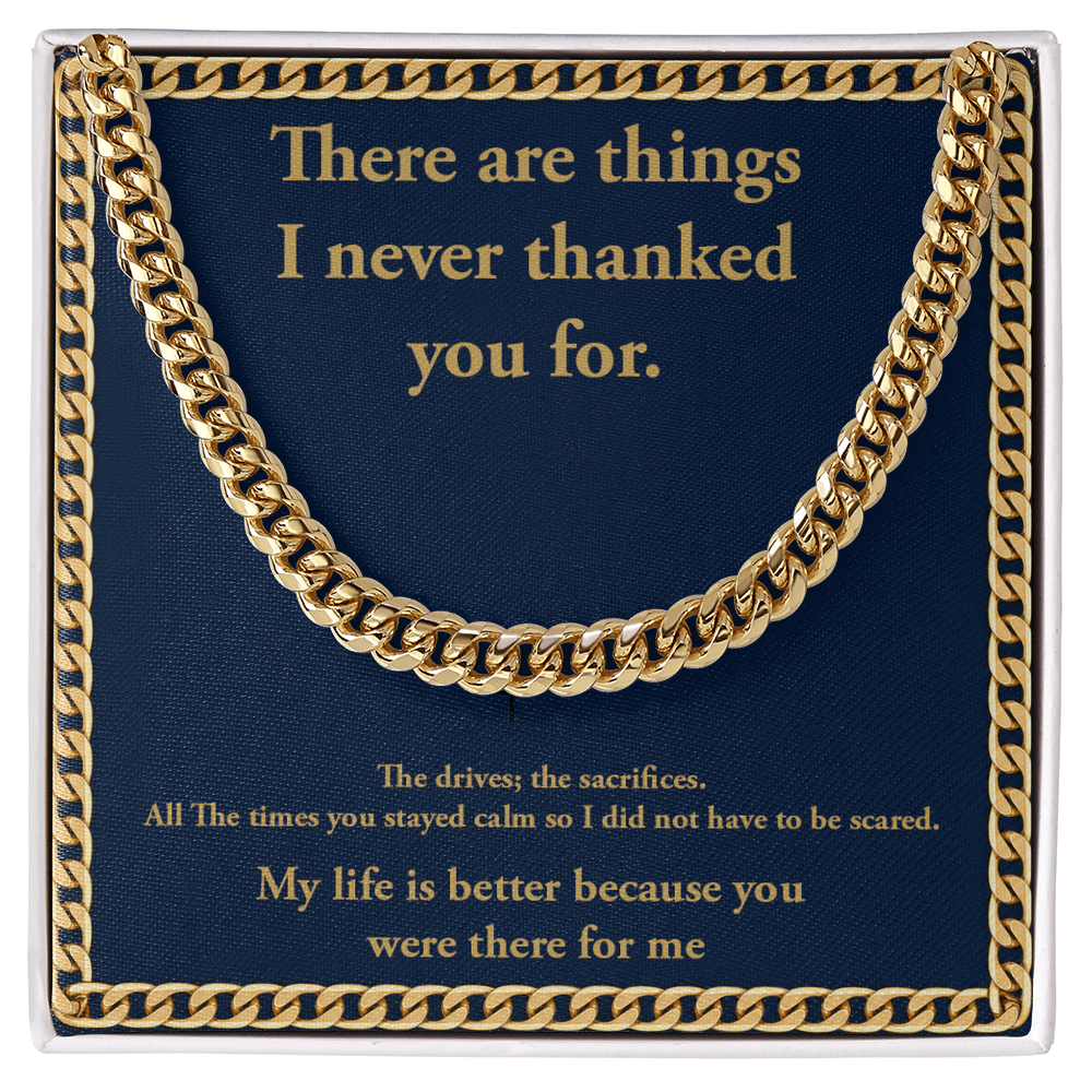 Personalization Message Card Cuban Link Chain