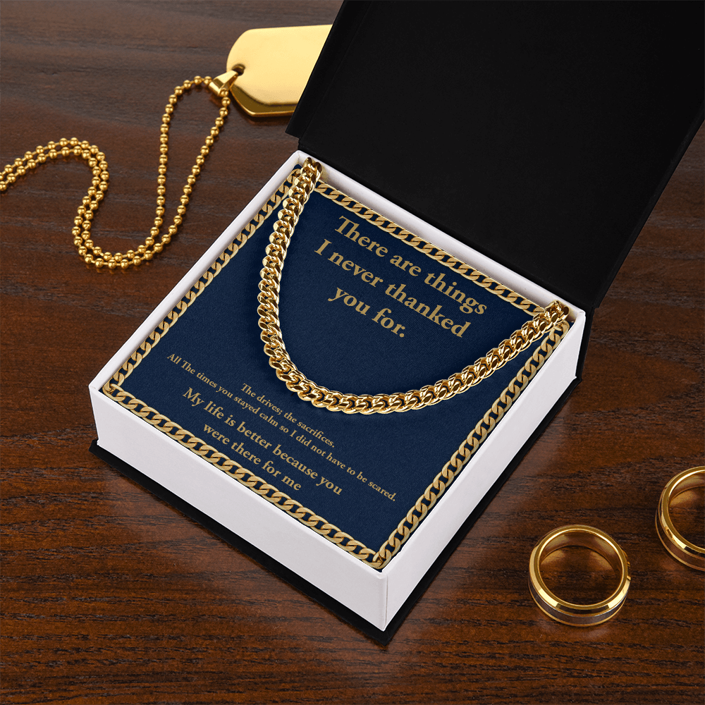 Personalization Message Card Cuban Link Chain