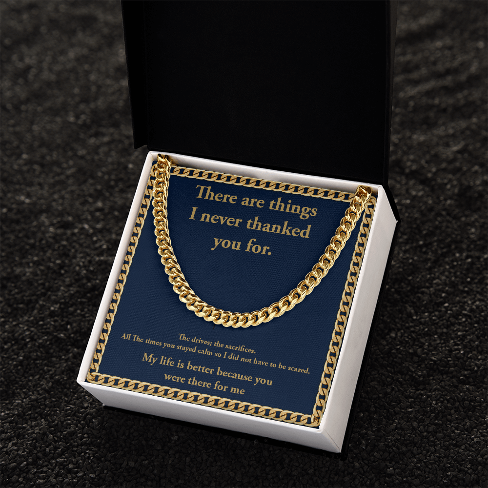 Personalization Message Card Cuban Link Chain