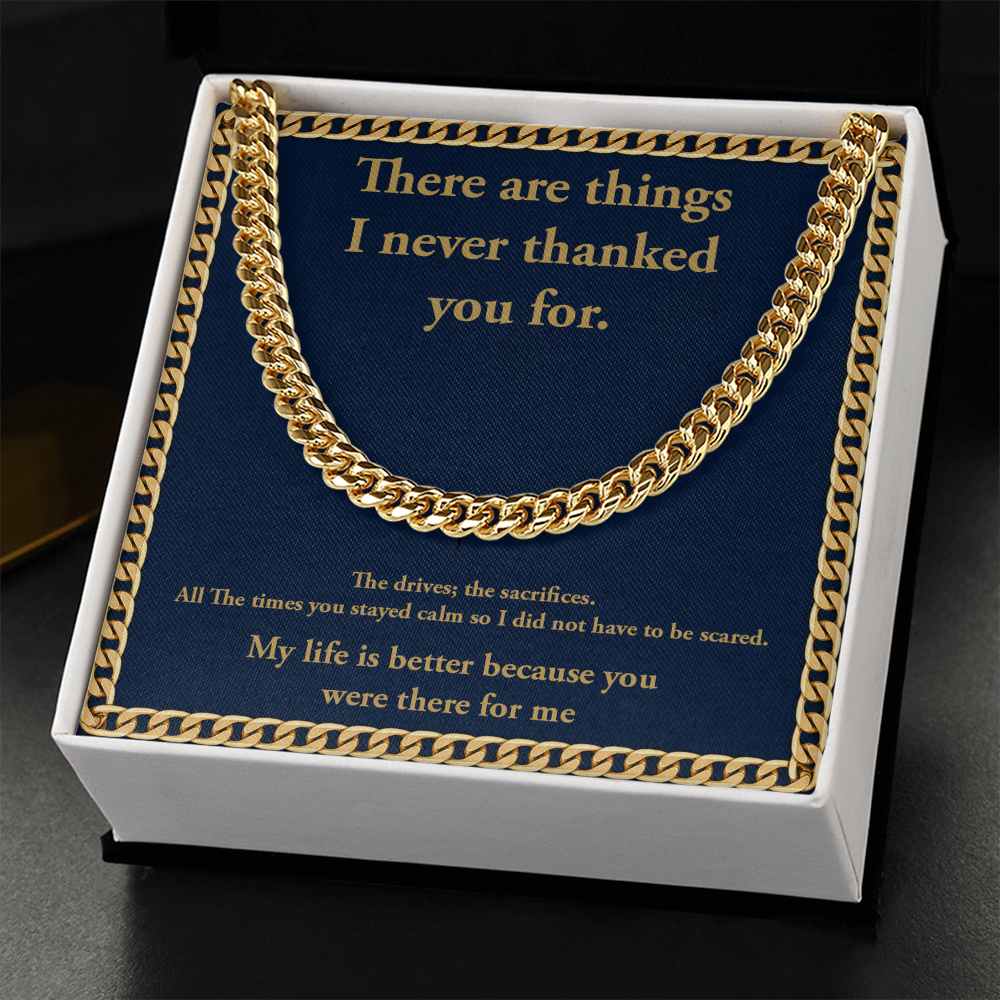Personalization Message Card Cuban Link Chain