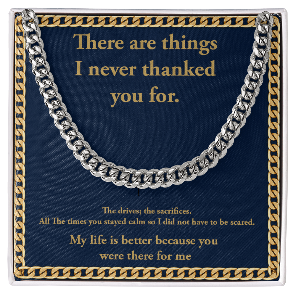 Personalization Message Card Cuban Link Chain