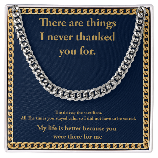 Personalization Message Card Cuban Link Chain