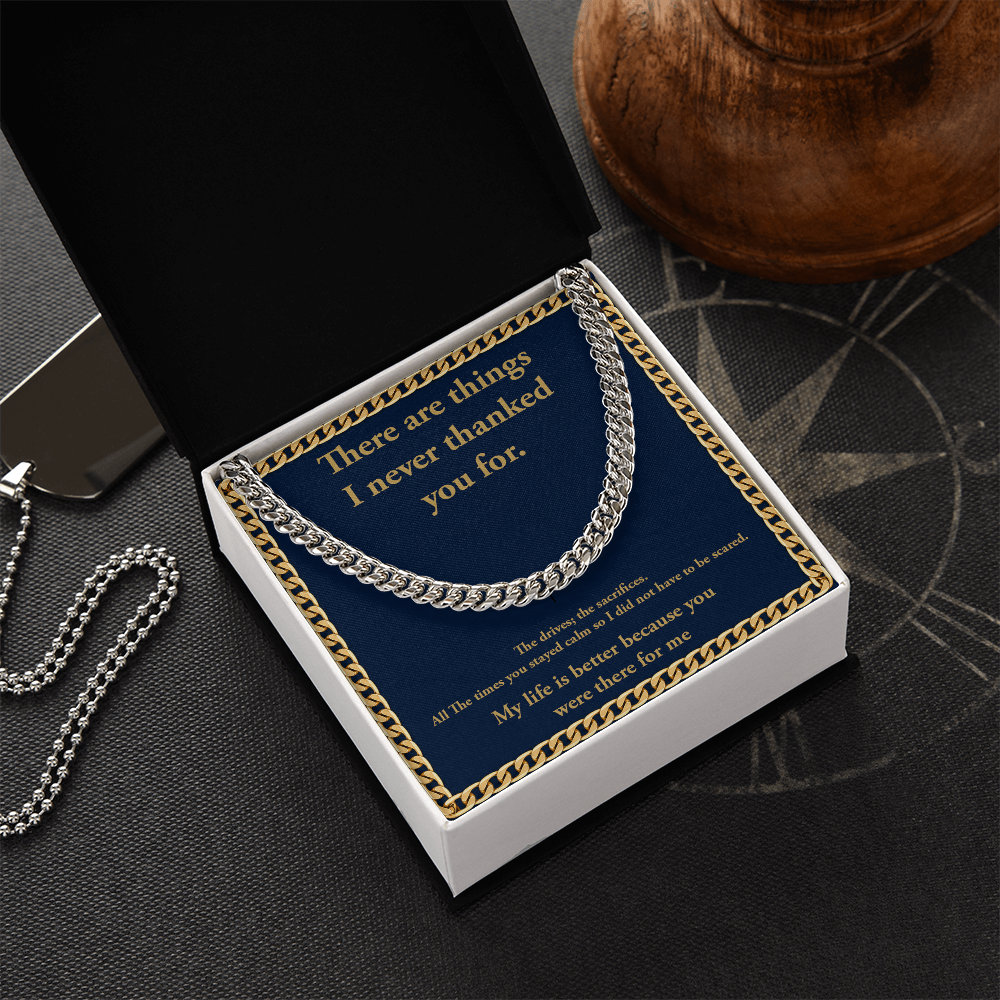 Personalization Message Card Cuban Link Chain
