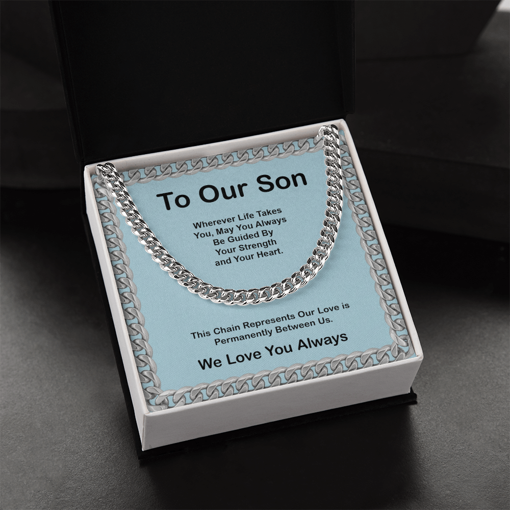 To Our Son  Cuban Link Chain
