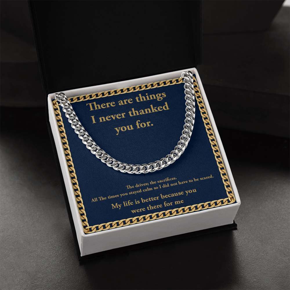 Personalization Message Card Cuban Link Chain