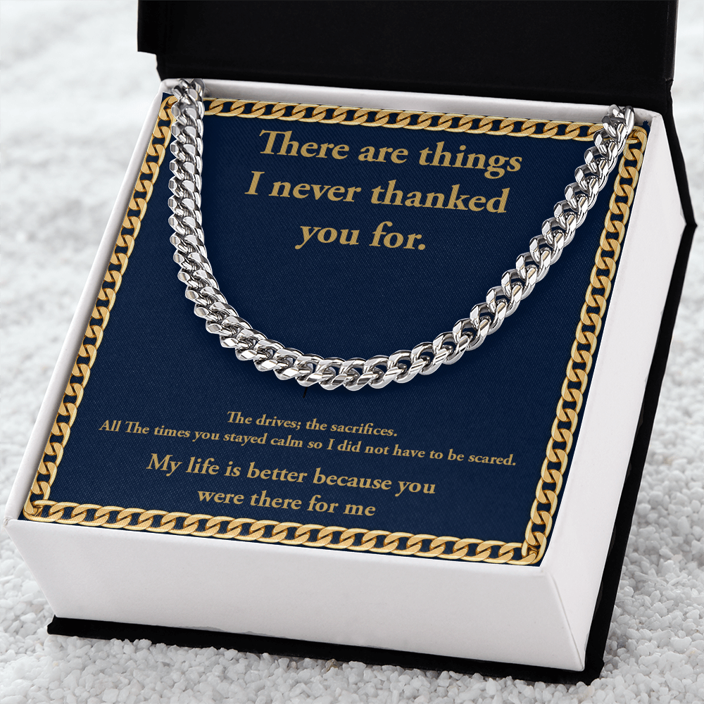 Personalization Message Card Cuban Link Chain