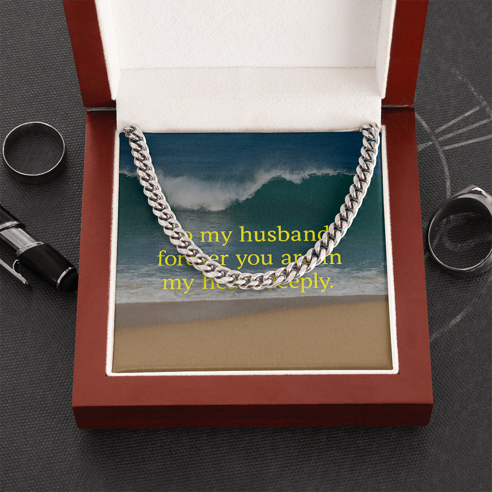 To my Husband forever you are in my Heart deeply